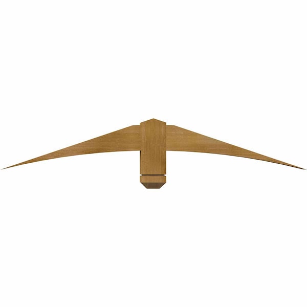 Ekena Millwork Bellingham Rough Sawn Timber Gable Bracket, Western Red Cedar, 48"W x 8"H x 4"D x 4"F, 4/12 Pitch GBW048X08X0404BEL00RWR - main